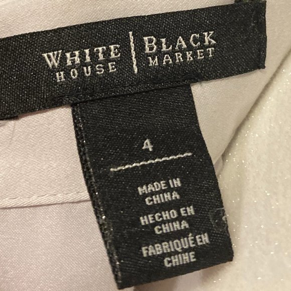 WHBM Size 4 black-white-pink skirt - Picture 2 of 5